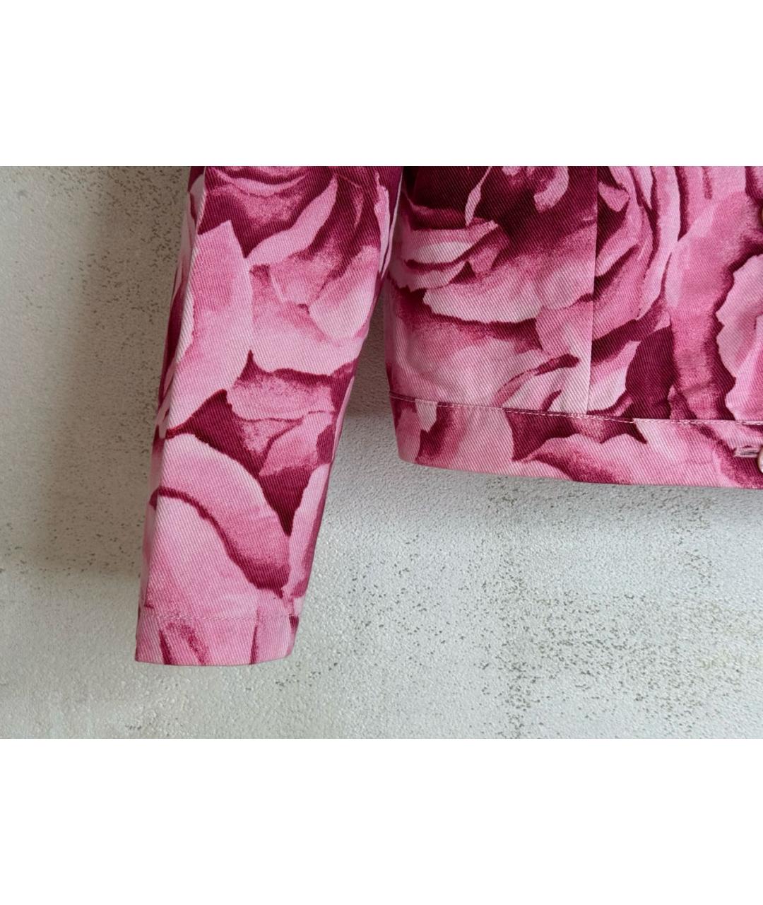 MAX MARA Розовая хлопковая куртка, фото 4