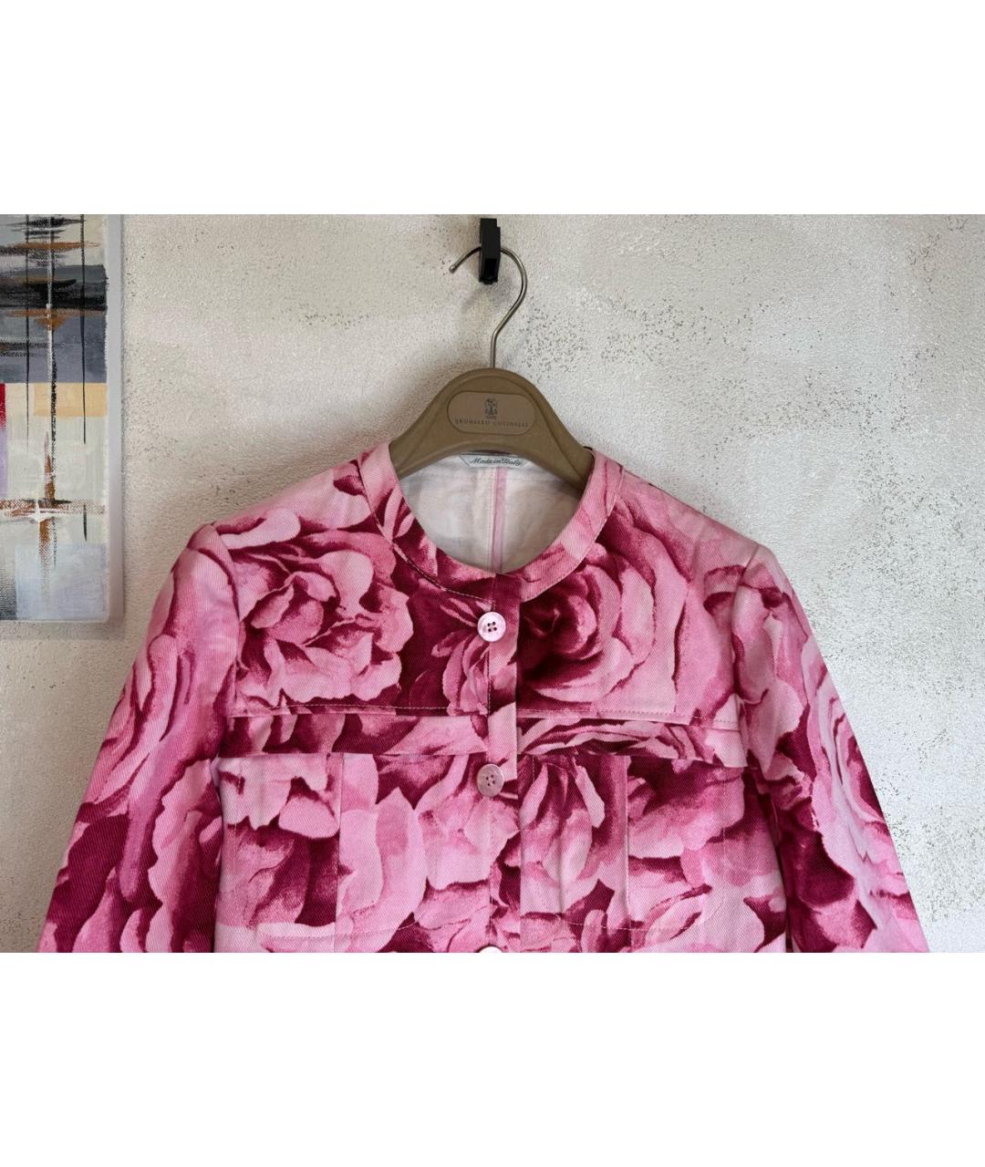 MAX MARA Розовая хлопковая куртка, фото 2