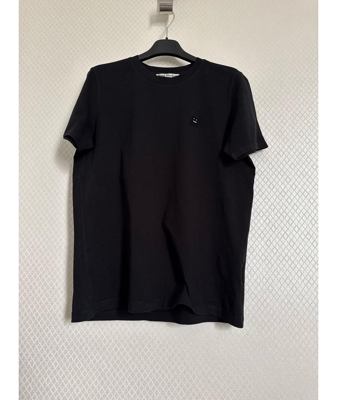 ACNE STUDIOS Черная хлопковая футболка, фото 3