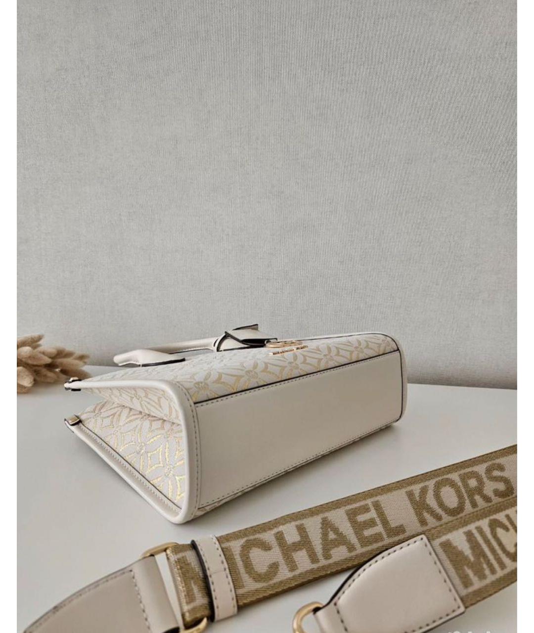 MICHAEL KORS Бежевая сумка с короткими ручками, фото 5