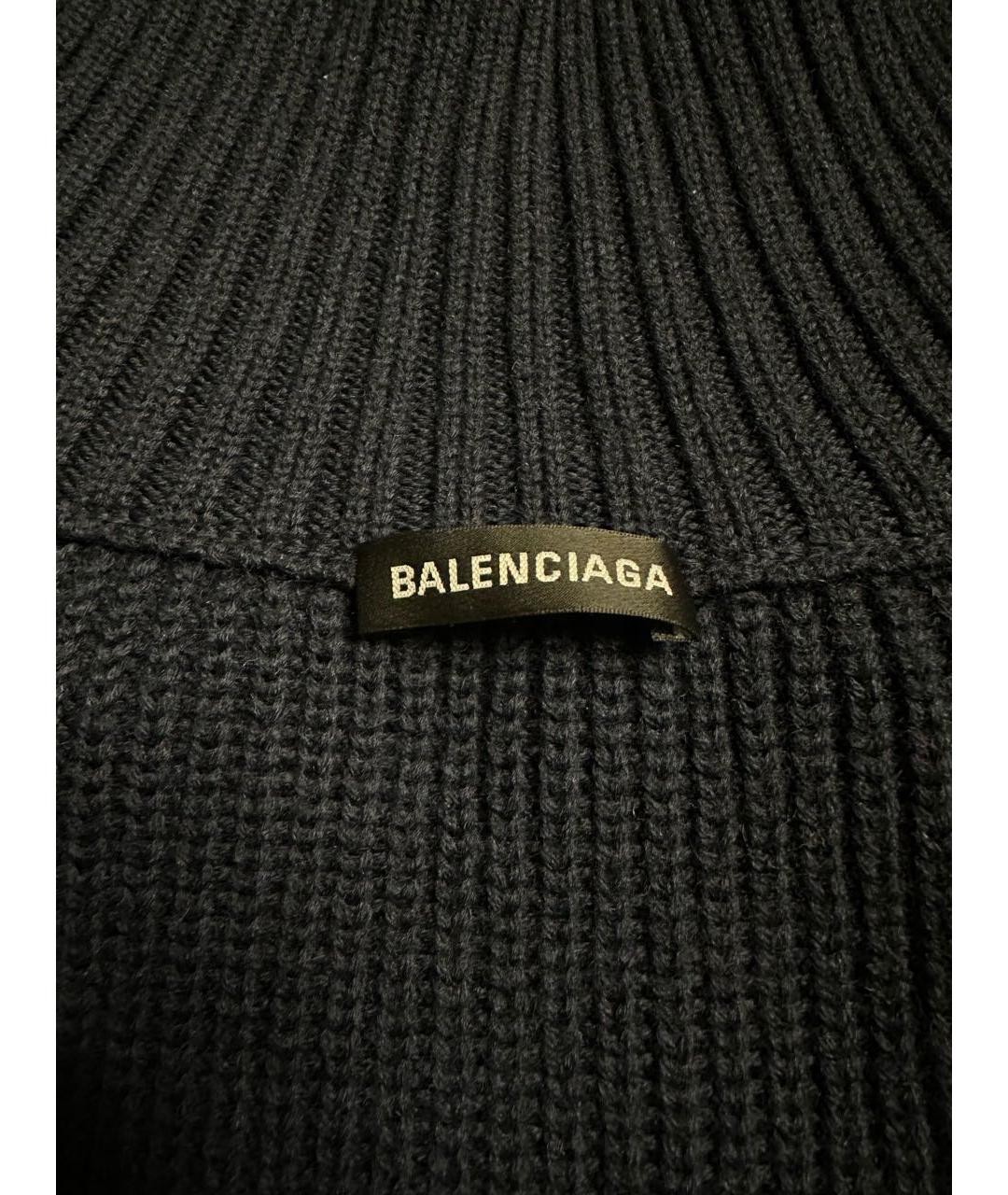 BALENCIAGA Темно-синий хлопковый джемпер / свитер, фото 5
