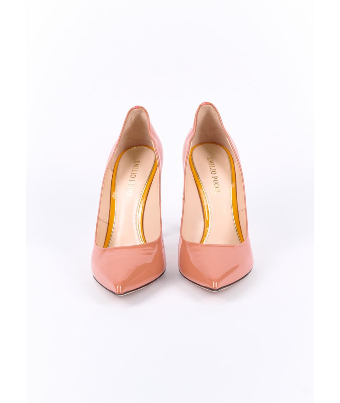 EMILIO PUCCI Коралловые туфли из лакированной кожи, фото 2