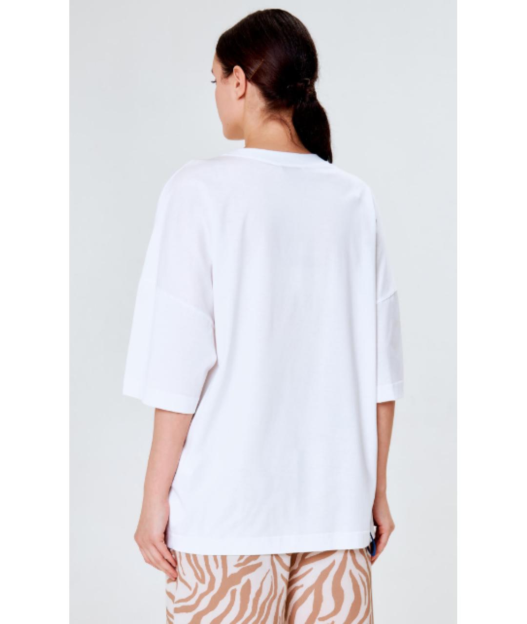 MAX MARA Белая футболка, фото 3