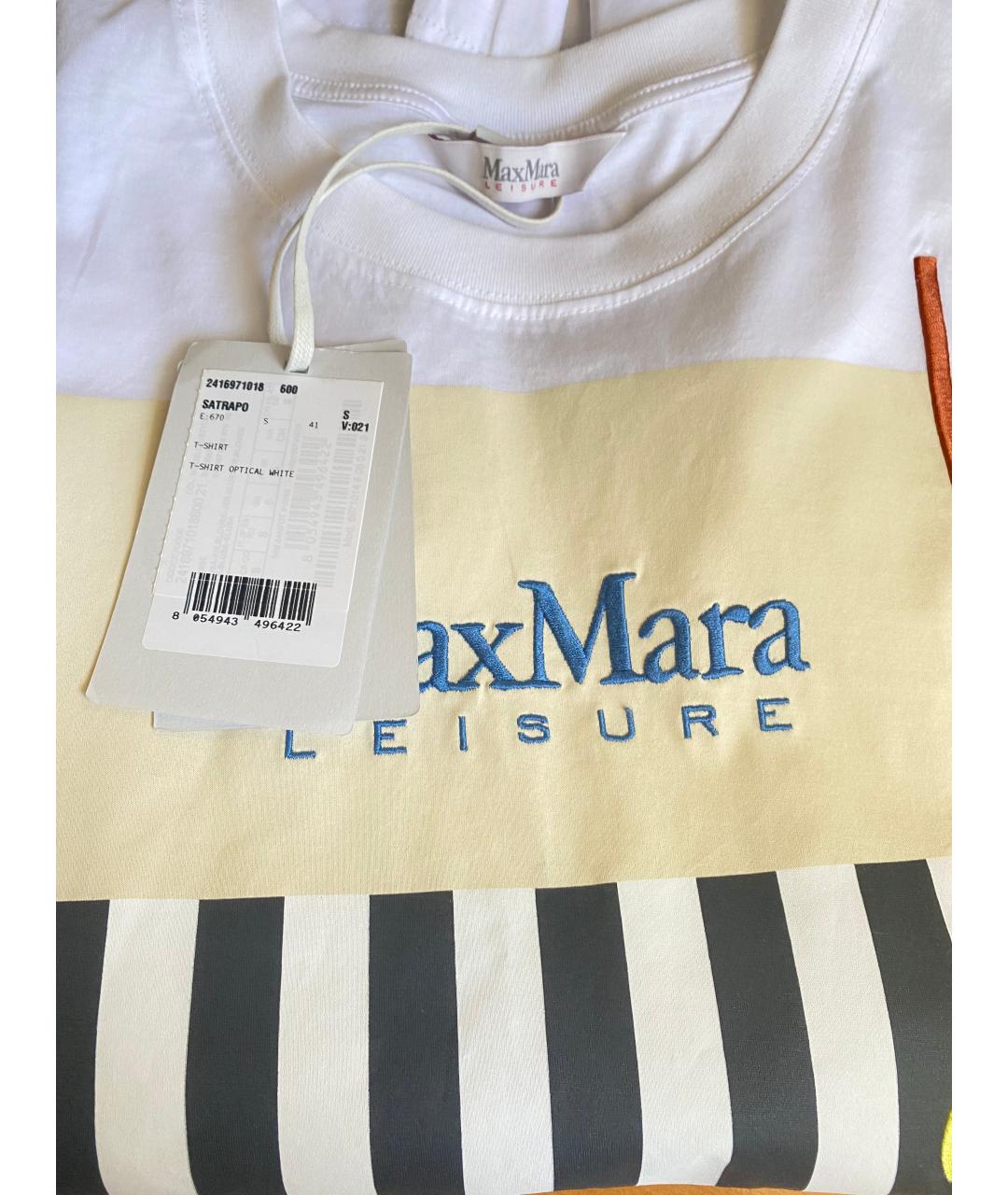MAX MARA Белая футболка, фото 4