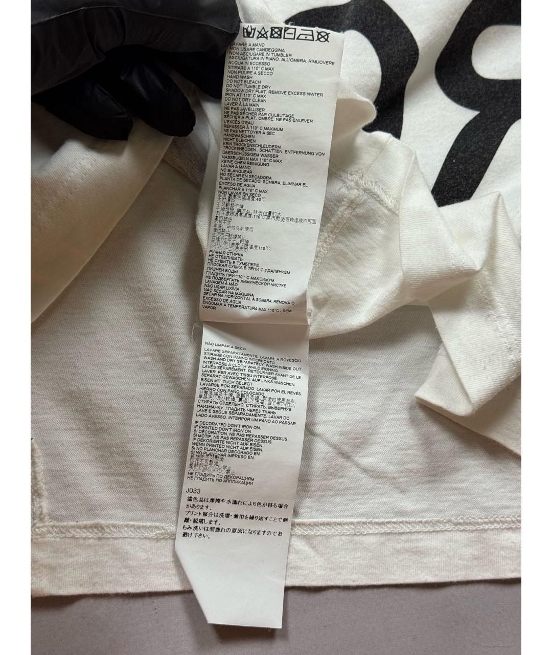 MM6 MAISON MARGIELA Белая хлопковая футболка, фото 8