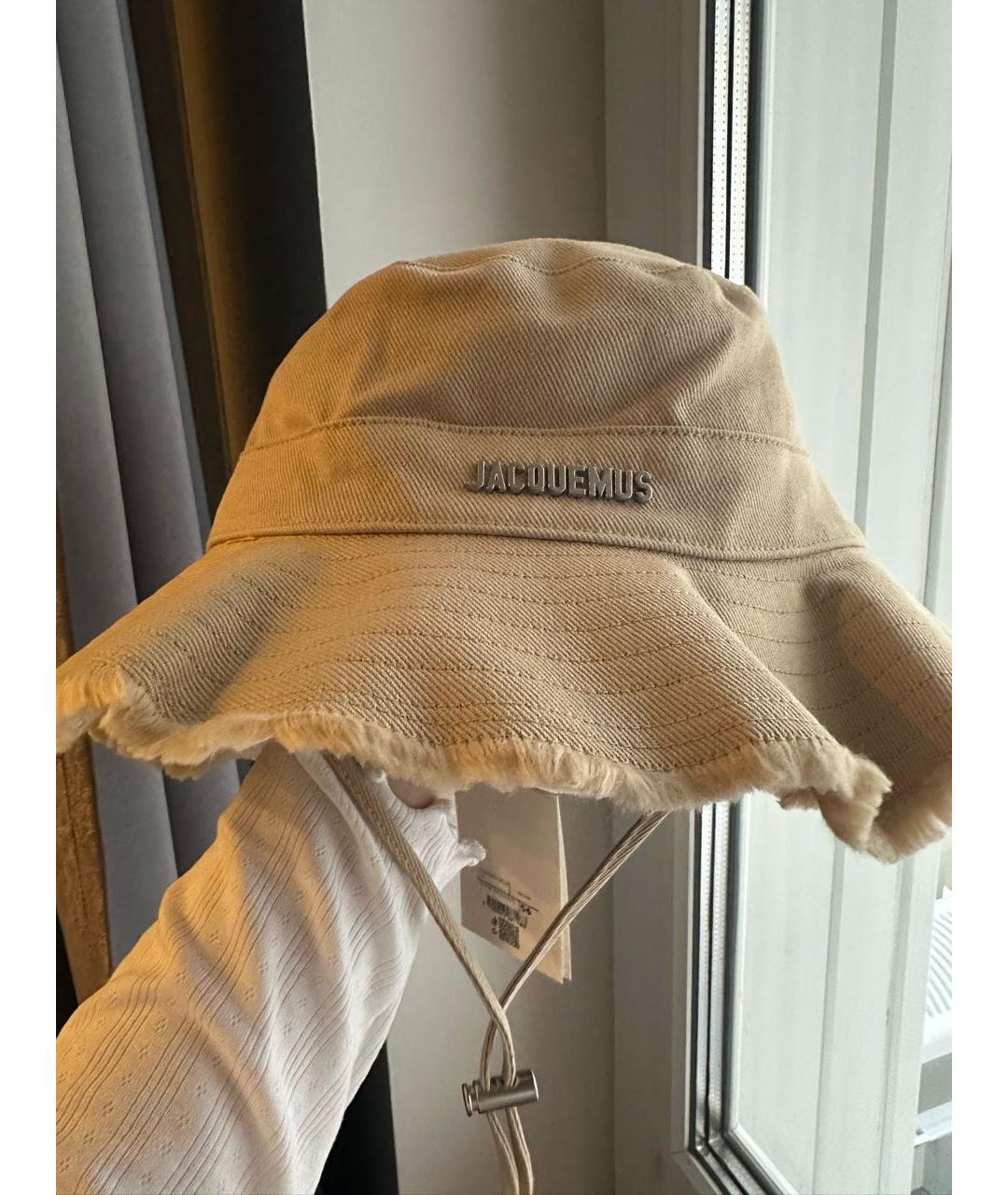 JACQUEMUS Бежевая хлопковая панама, фото 2