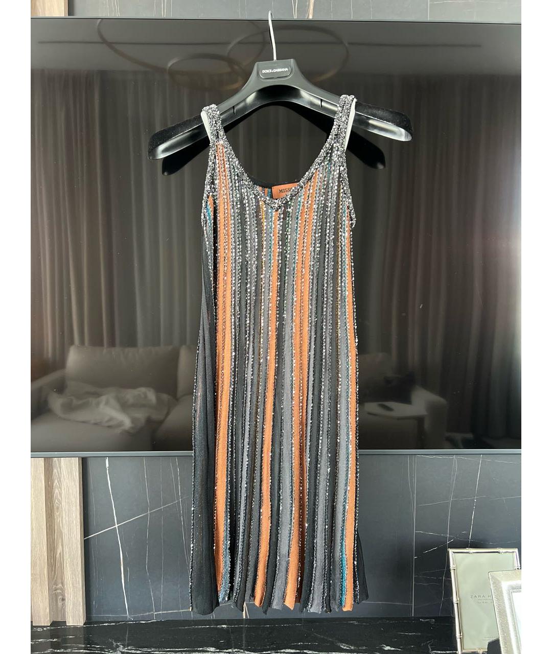 MISSONI Мульти вискозное коктейльное платье, фото 8
