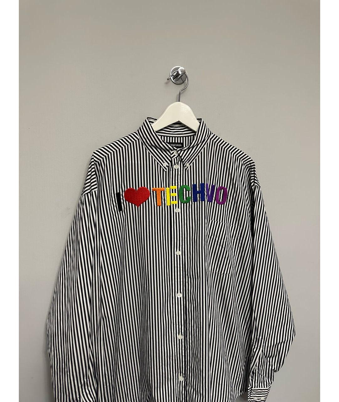 BALENCIAGA Серая хлопковая рубашка, фото 3