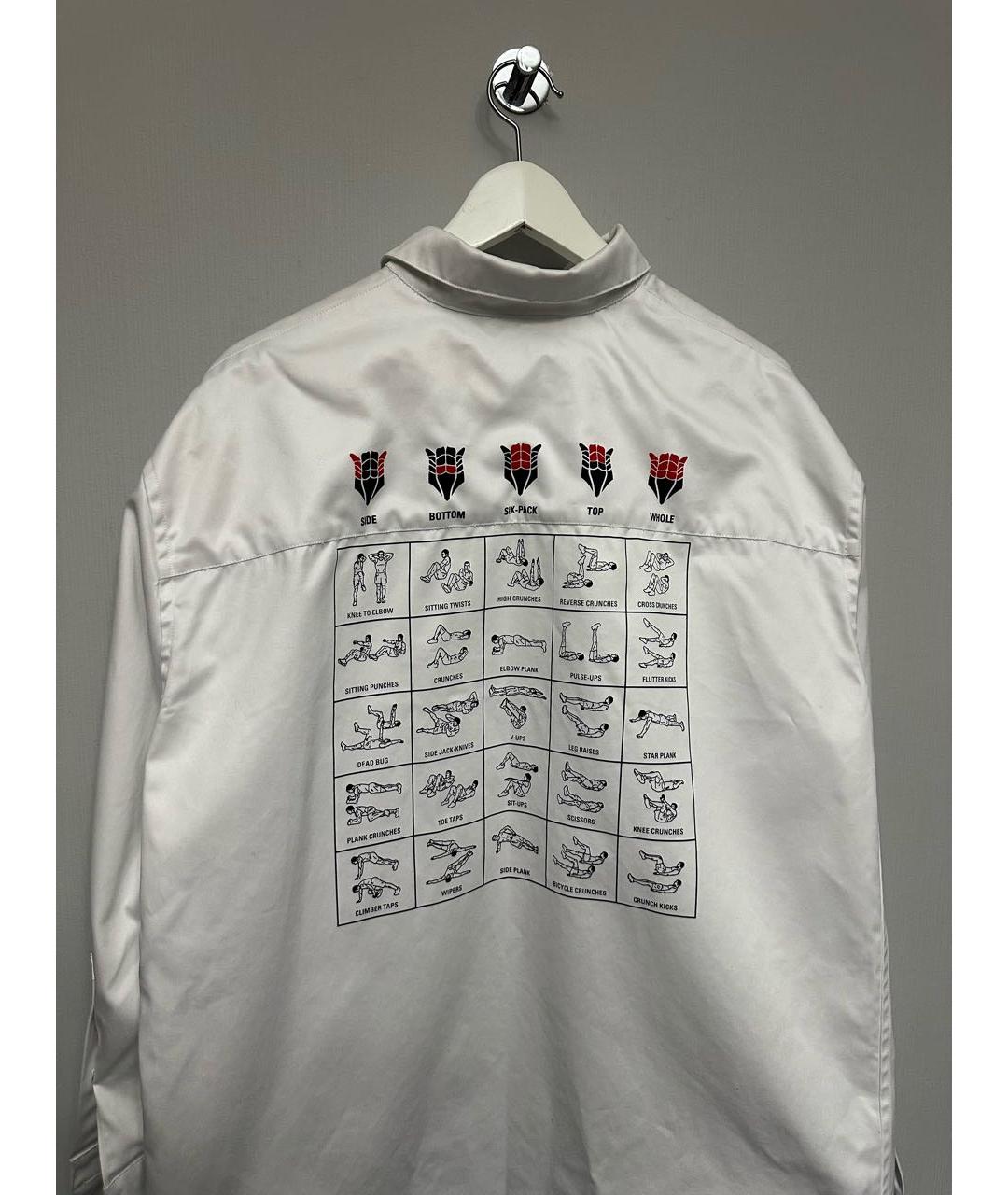 BALENCIAGA Белая хлопковая рубашка, фото 3