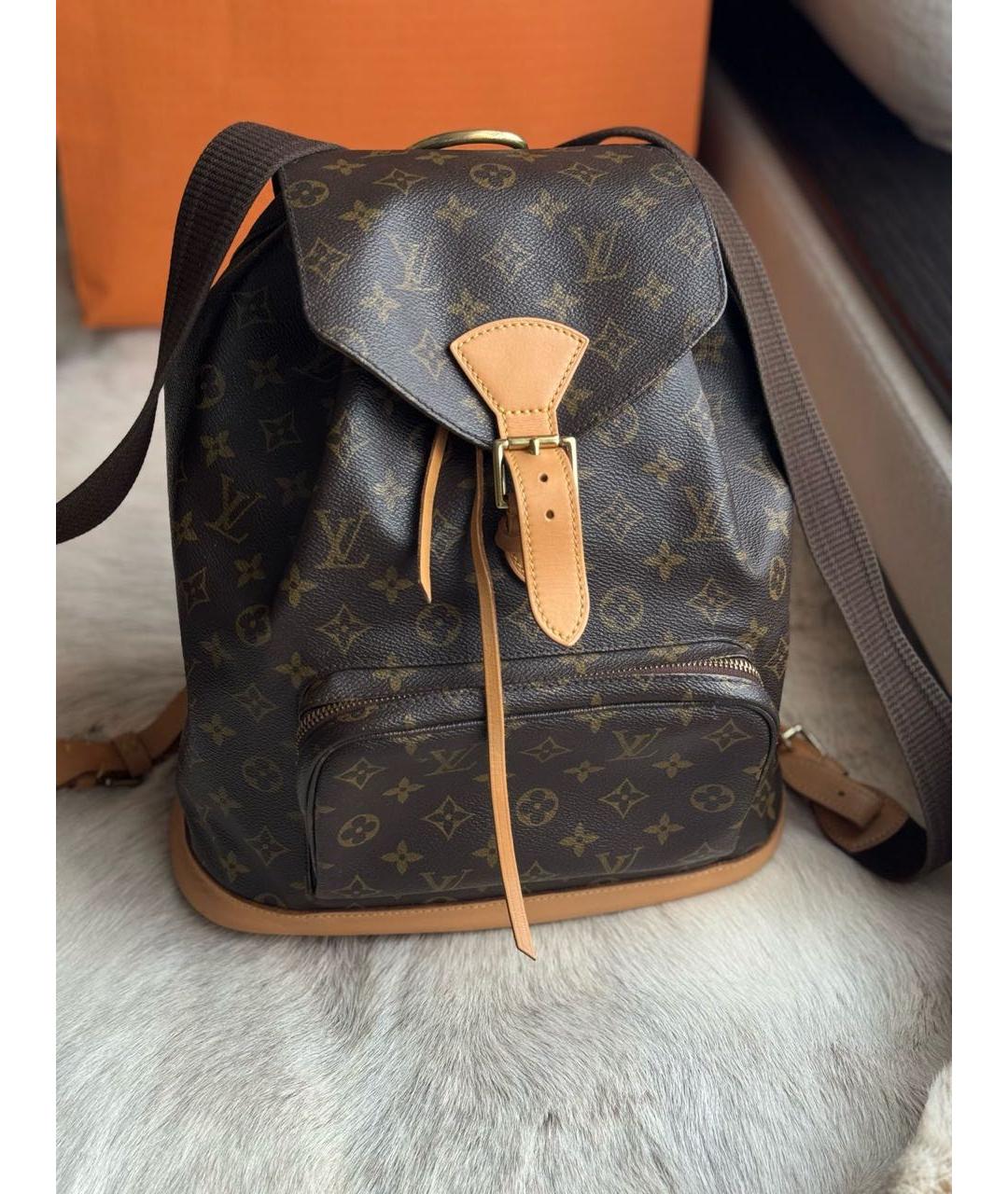 LOUIS VUITTON Коричневый рюкзак, фото 9