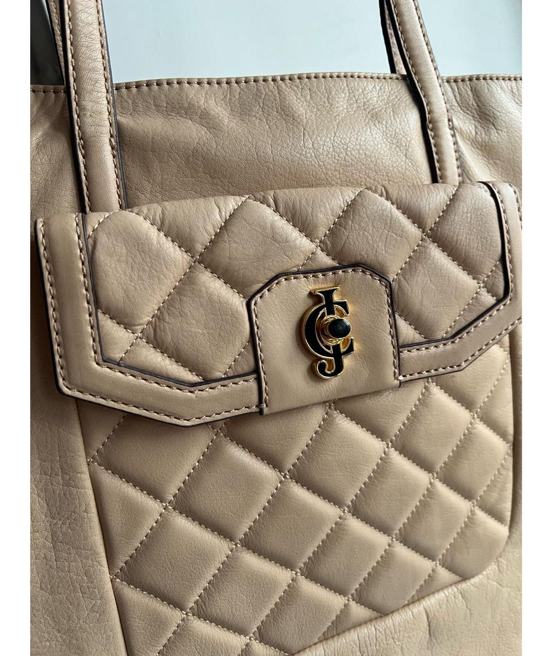 JUICY COUTURE Бежевая кожаная сумка тоут, фото 6