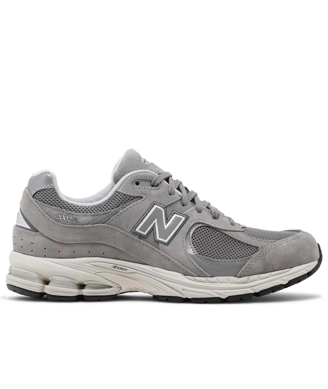 NEW BALANCE Серые кожаные низкие кроссовки / кеды, фото 1