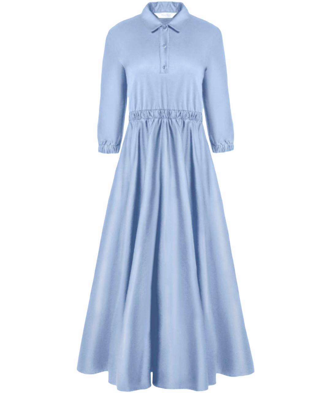 MAX MARA Голубое повседневное платье, фото 1