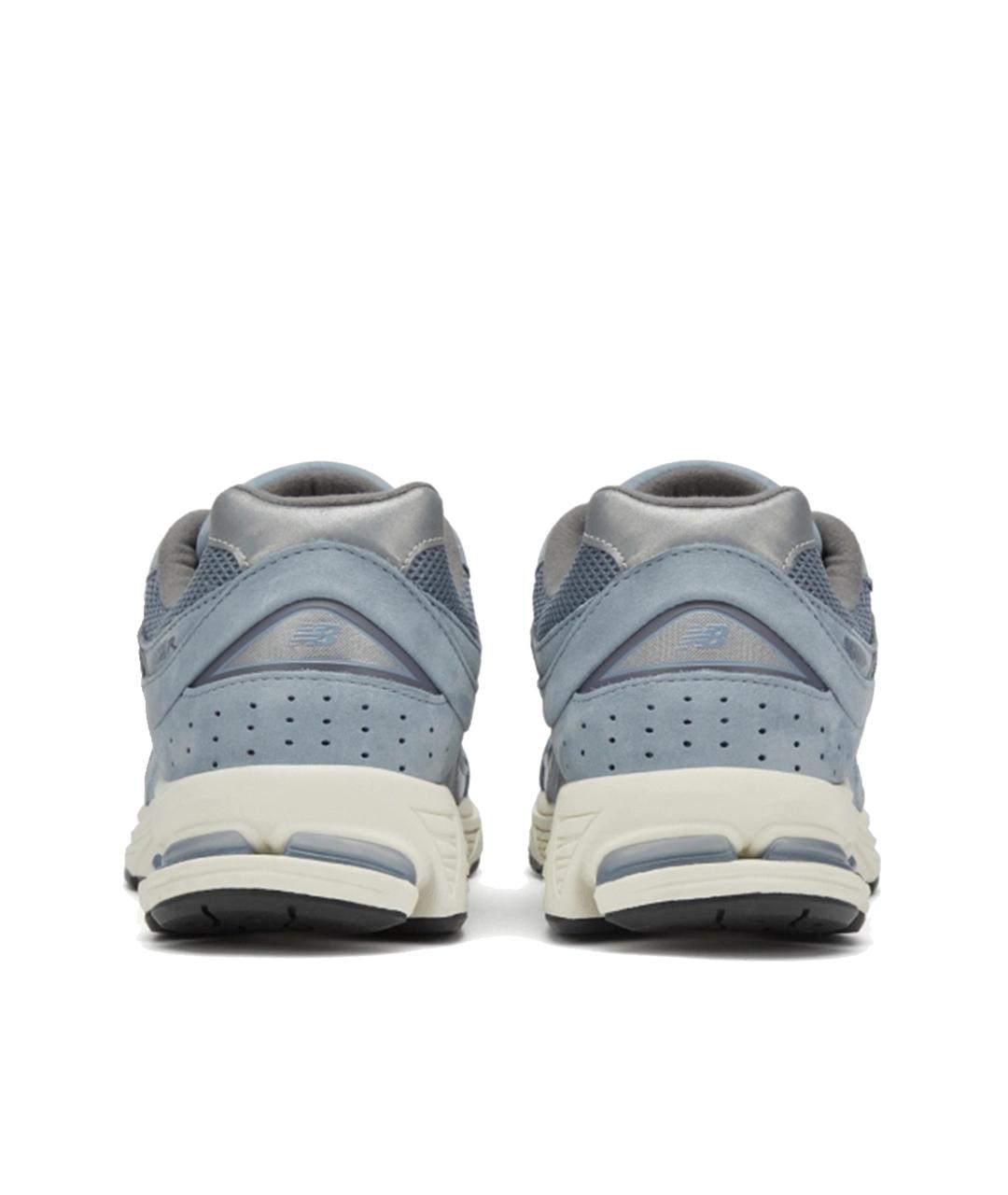 NEW BALANCE Голубые кожаные низкие кроссовки / кеды, фото 3