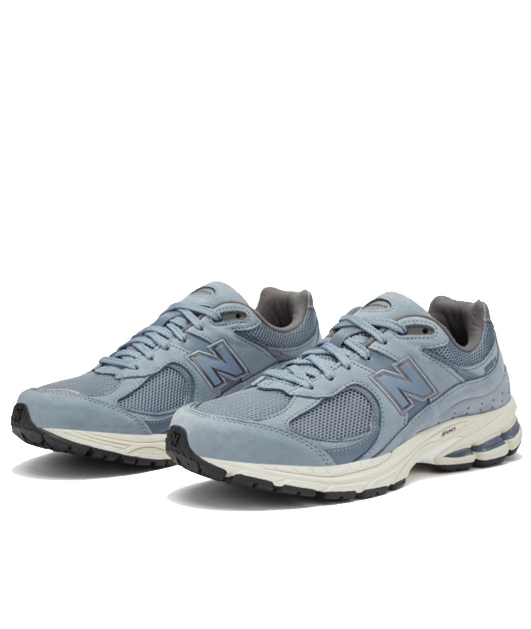 NEW BALANCE Голубые кожаные низкие кроссовки / кеды, фото 2