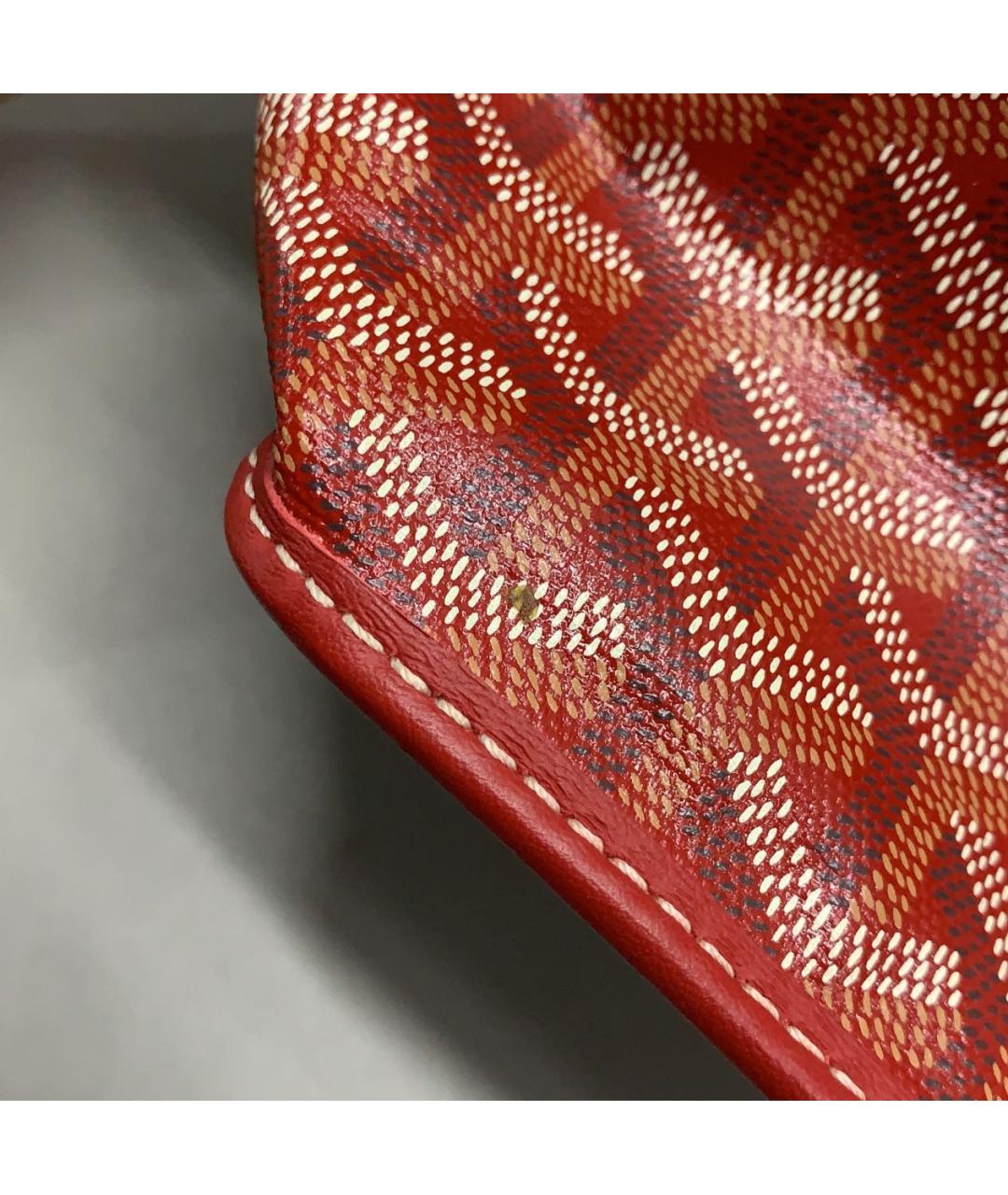 GOYARD Красная сумка тоут, фото 5