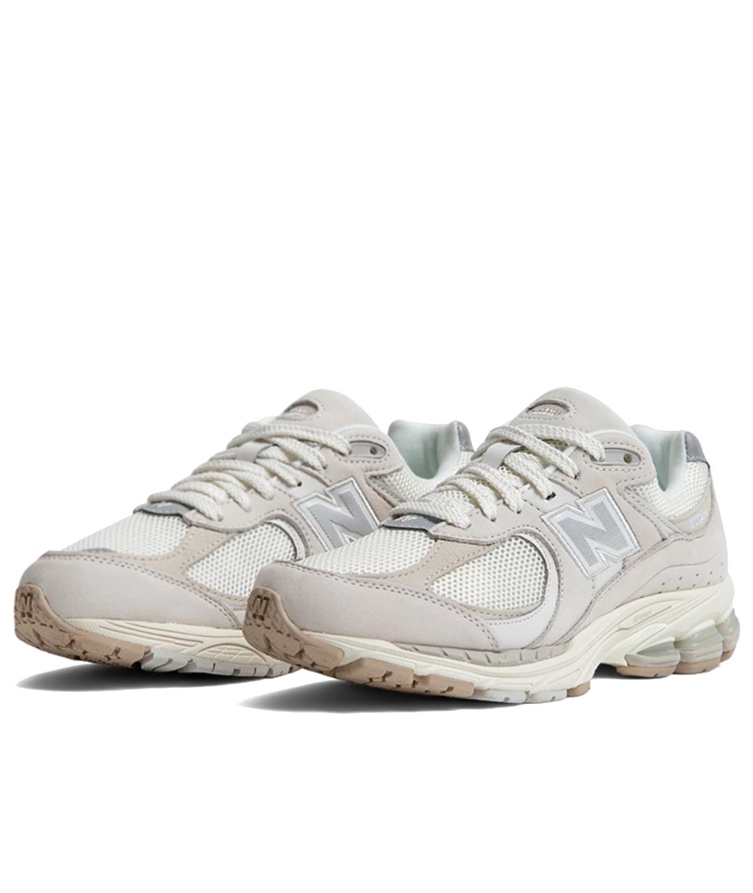 NEW BALANCE Бежевые кожаные низкие кроссовки / кеды, фото 2