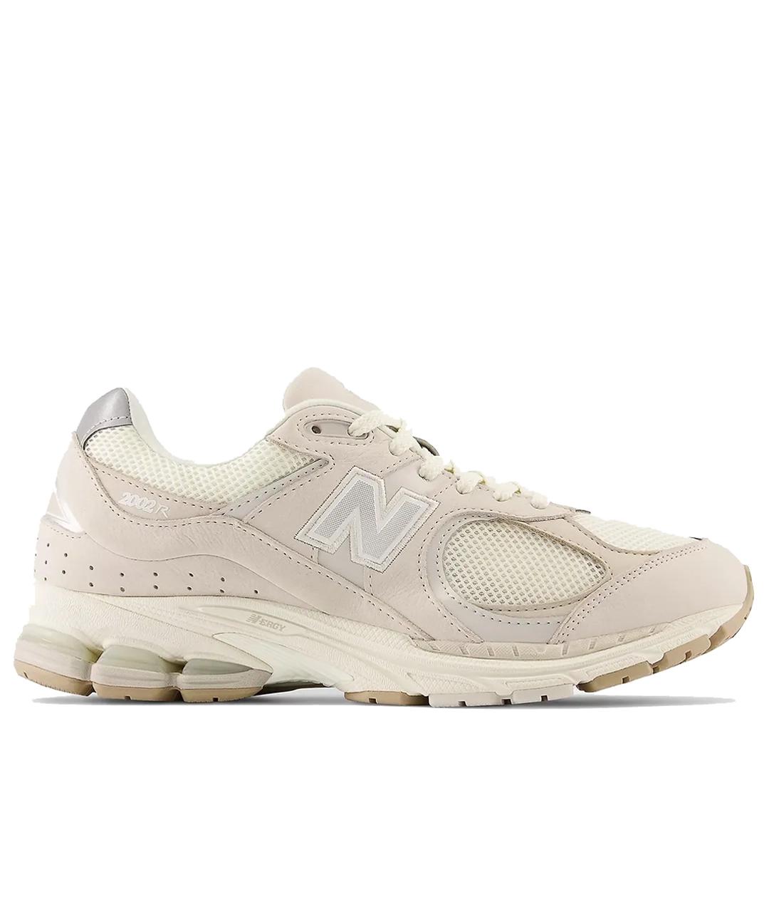 NEW BALANCE Бежевые кожаные низкие кроссовки / кеды, фото 1