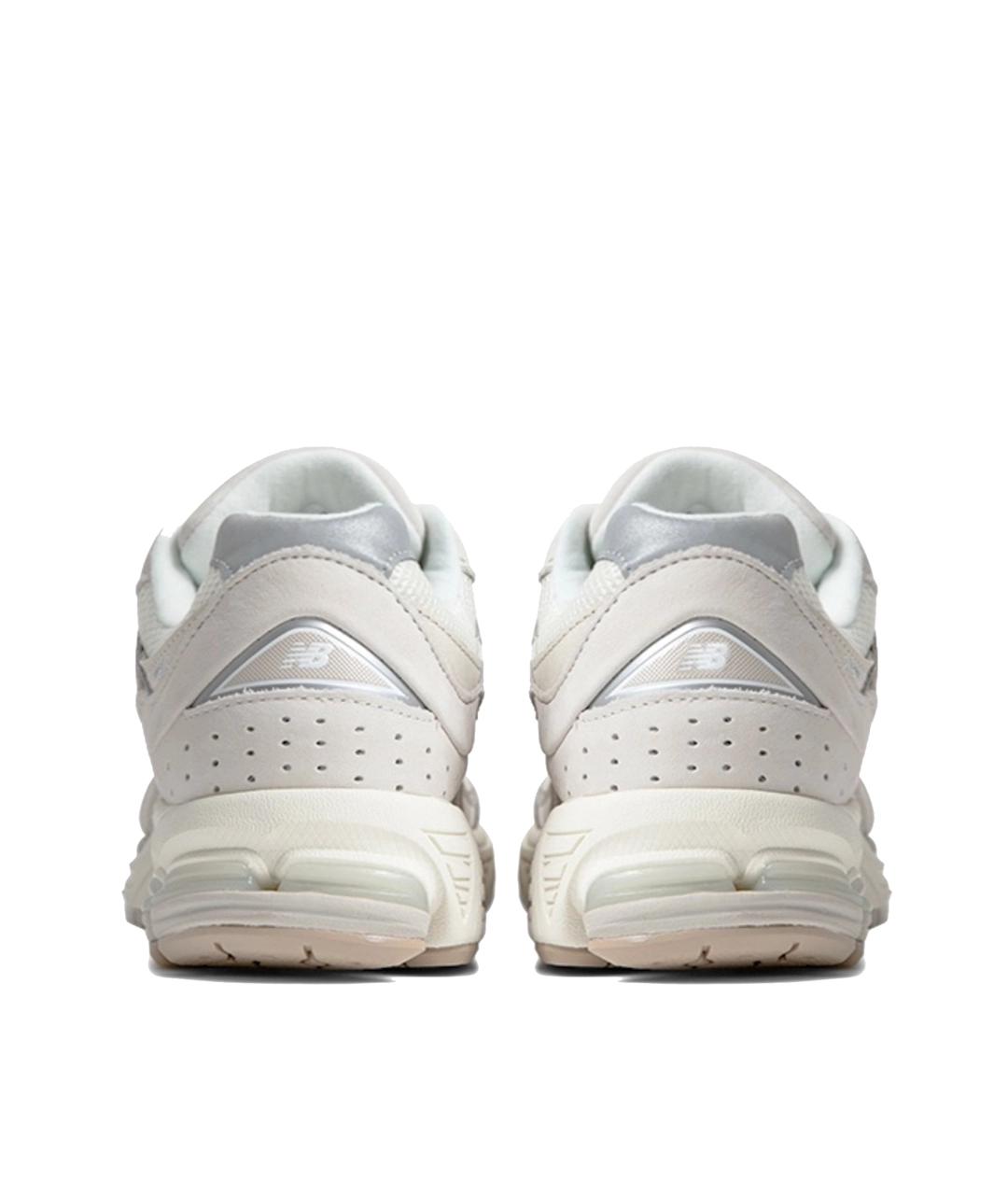NEW BALANCE Бежевые кожаные низкие кроссовки / кеды, фото 3