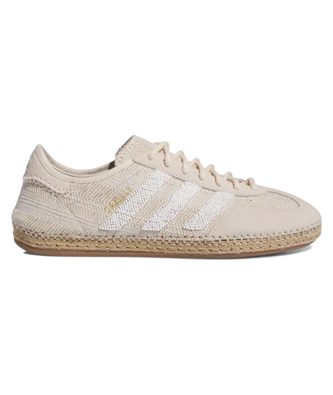 ADIDAS Бежевые текстильные кеды, фото 9