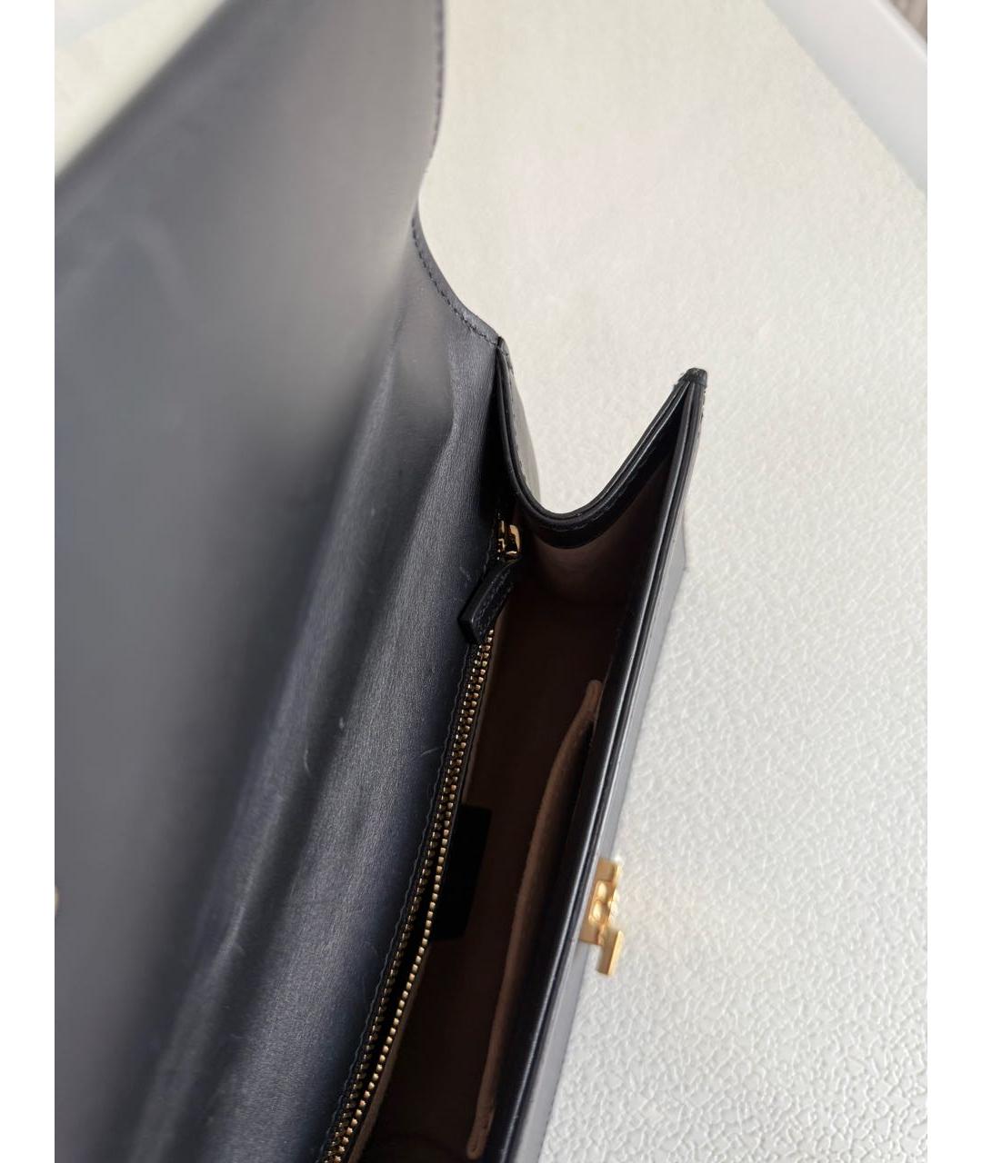 GUCCI Черная кожаная сумка через плечо, фото 4