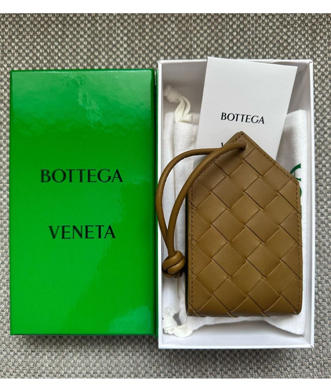 BOTTEGA VENETA Хаки брелок, фото 4