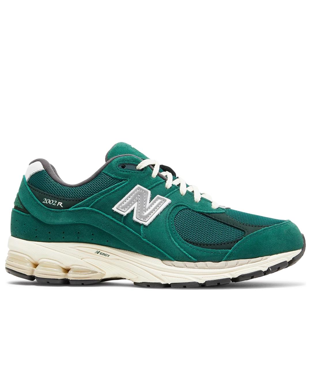 NEW BALANCE Зеленые кожаные низкие кроссовки / кеды, фото 1
