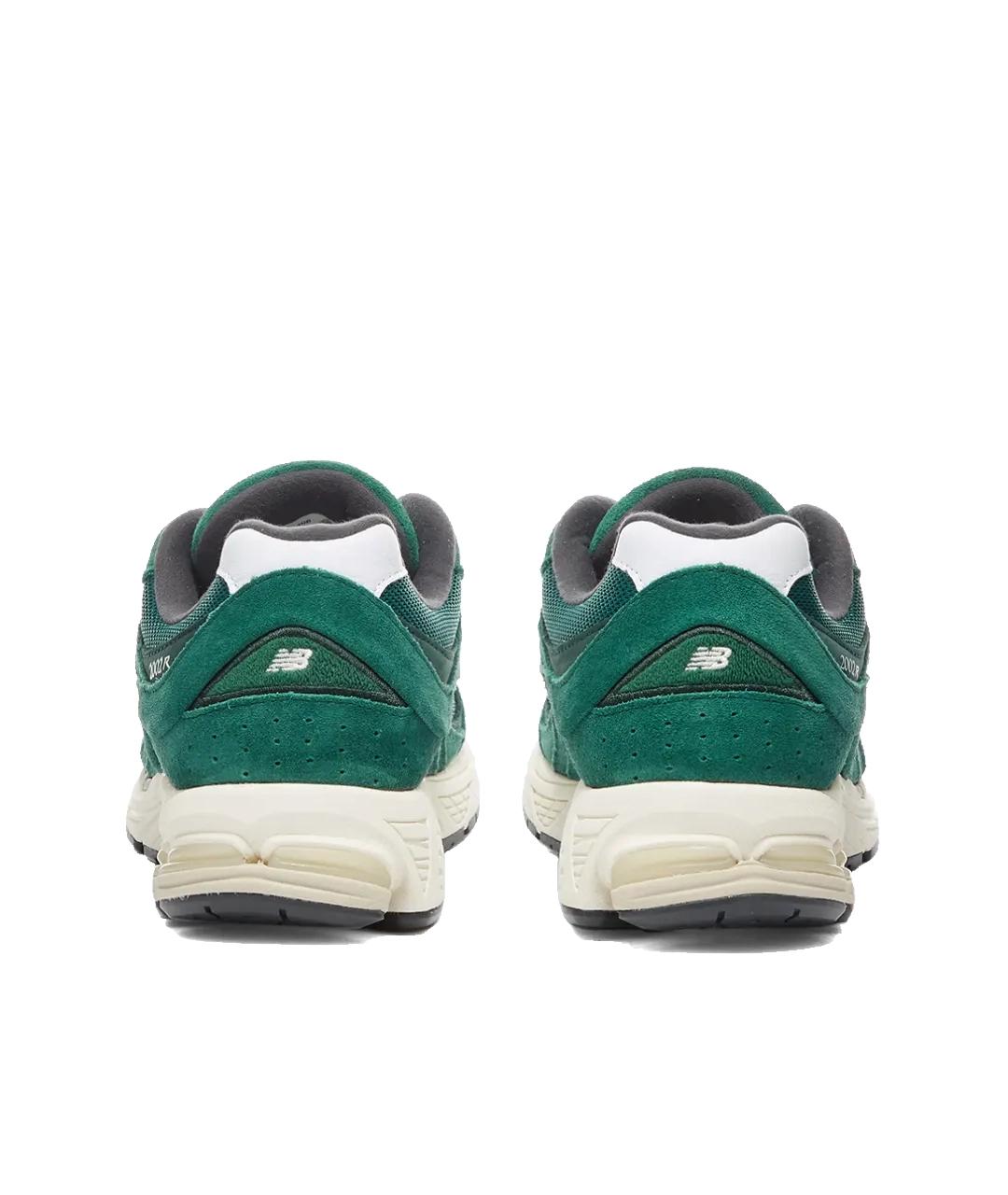 NEW BALANCE Зеленые кожаные низкие кроссовки / кеды, фото 3