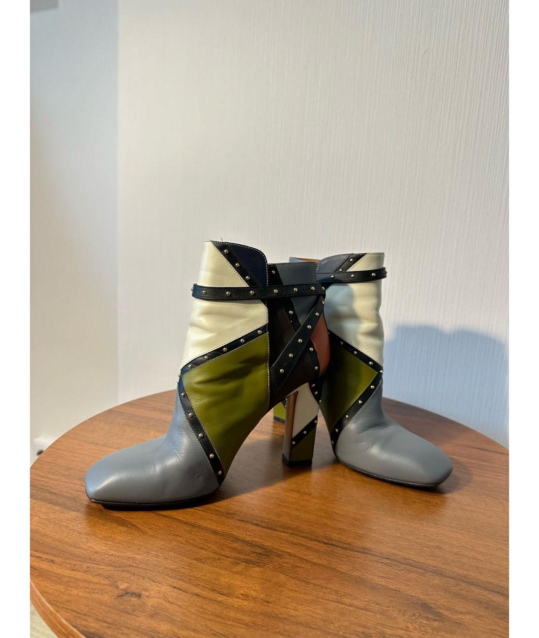 VALENTINO Мульти кожаные ботильоны, фото 5