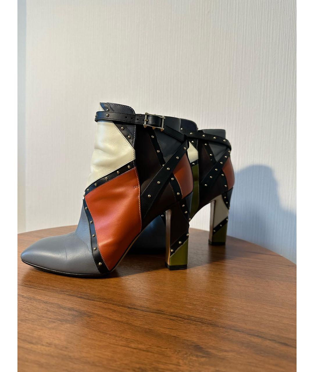 VALENTINO Мульти кожаные ботильоны, фото 3