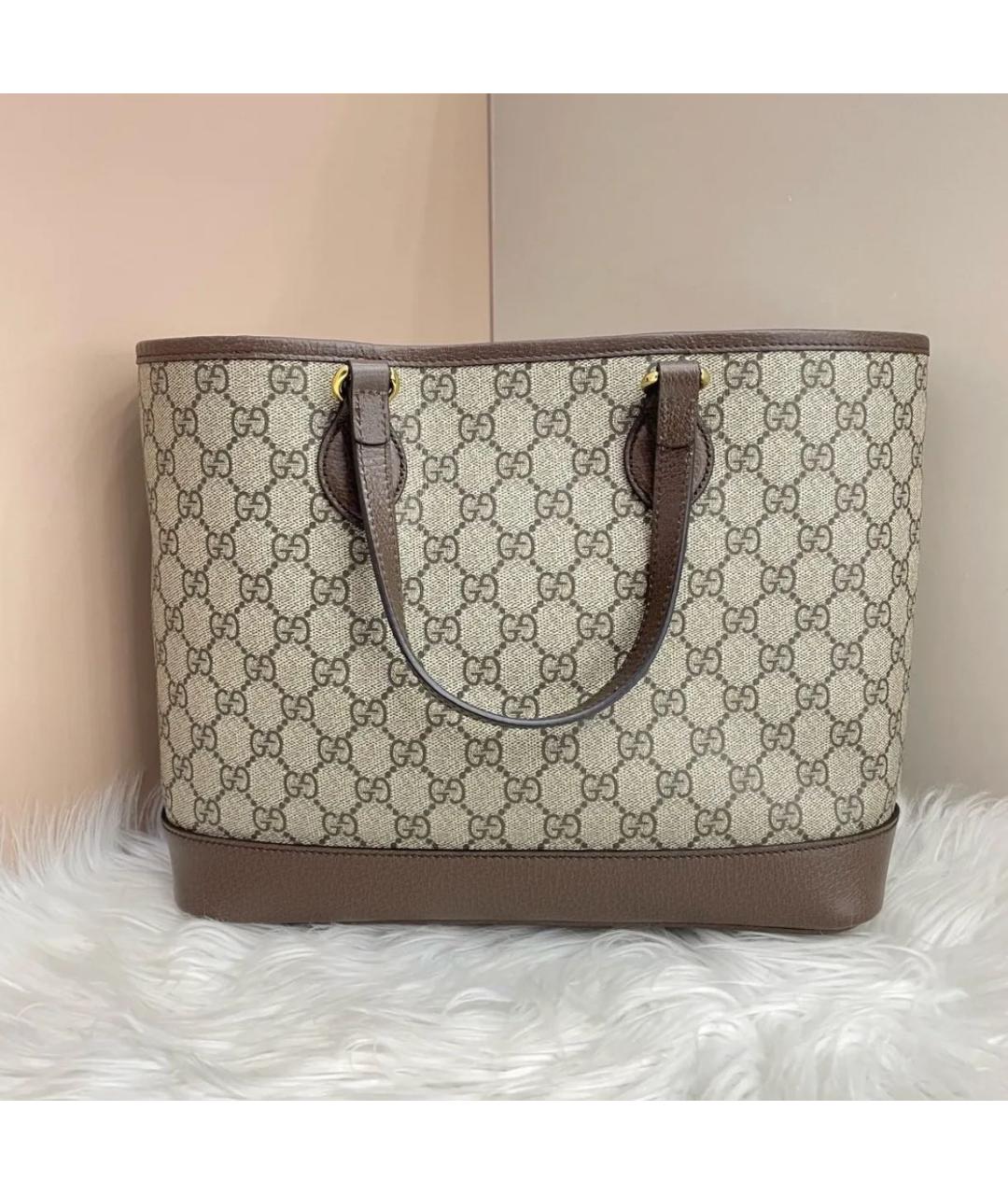GUCCI Коричневая сумка тоут, фото 2