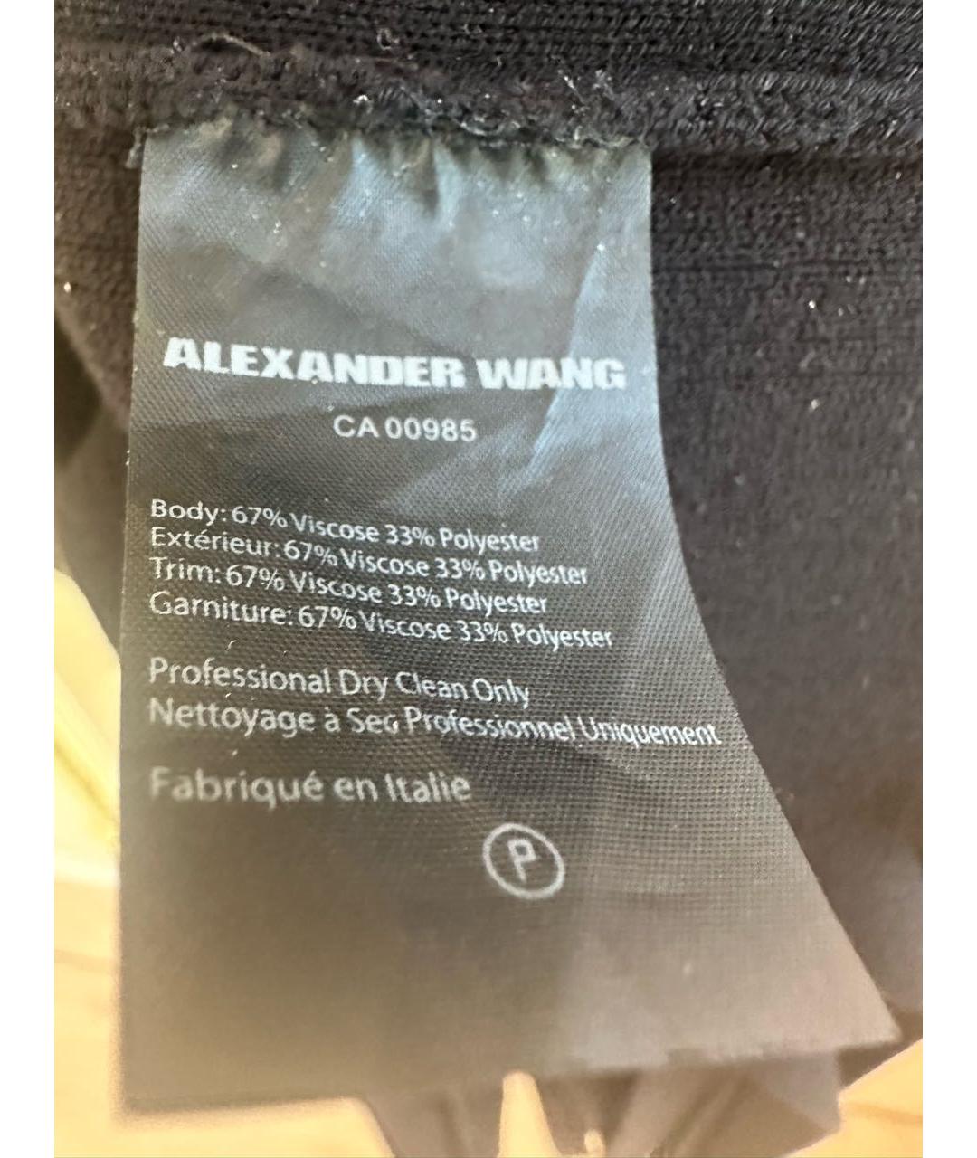 ALEXANDER WANG Черное вискозное вечернее платье, фото 4