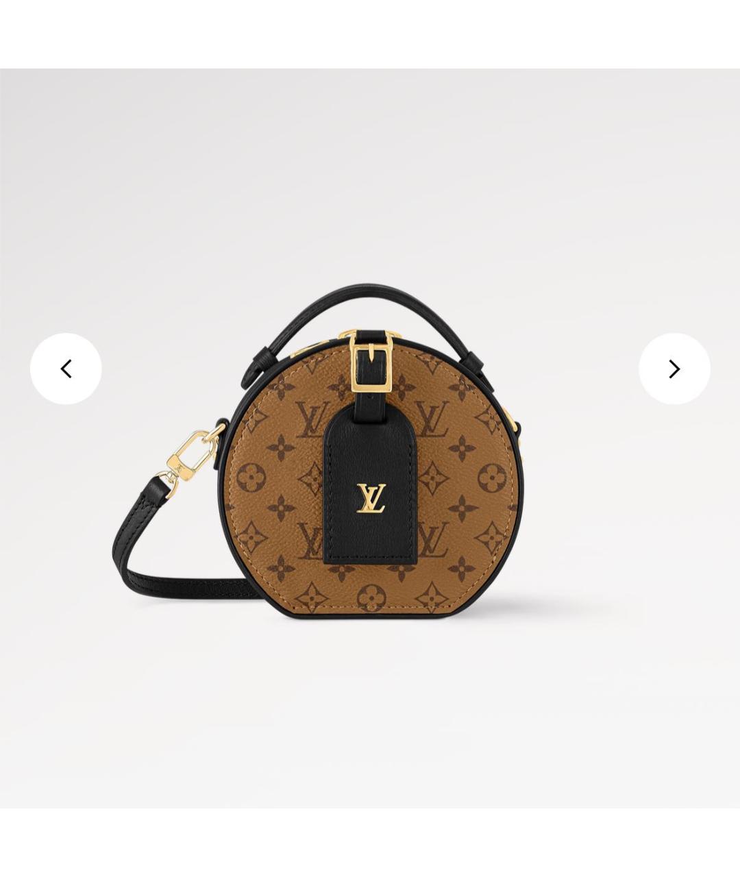 LOUIS VUITTON Коричневая кожаная сумка через плечо, фото 9