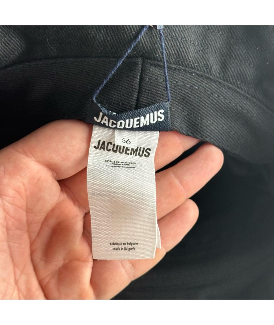 JACQUEMUS Черная хлопковая панама, фото 7