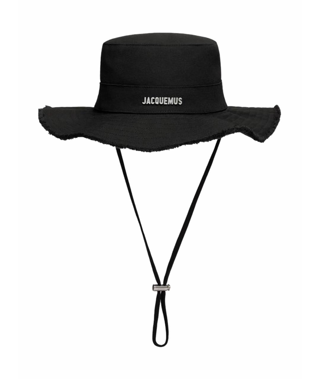JACQUEMUS Черная хлопковая панама, фото 1