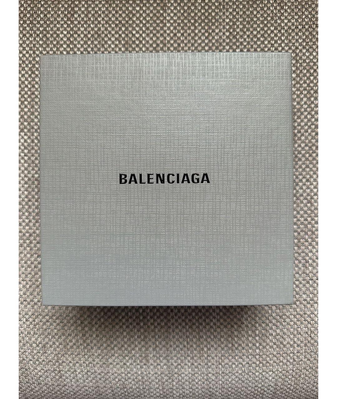 BALENCIAGA Черный кожаный ремень, фото 8