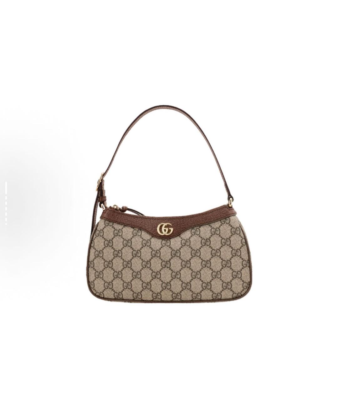 GUCCI Коричневая сумка с короткими ручками, фото 5