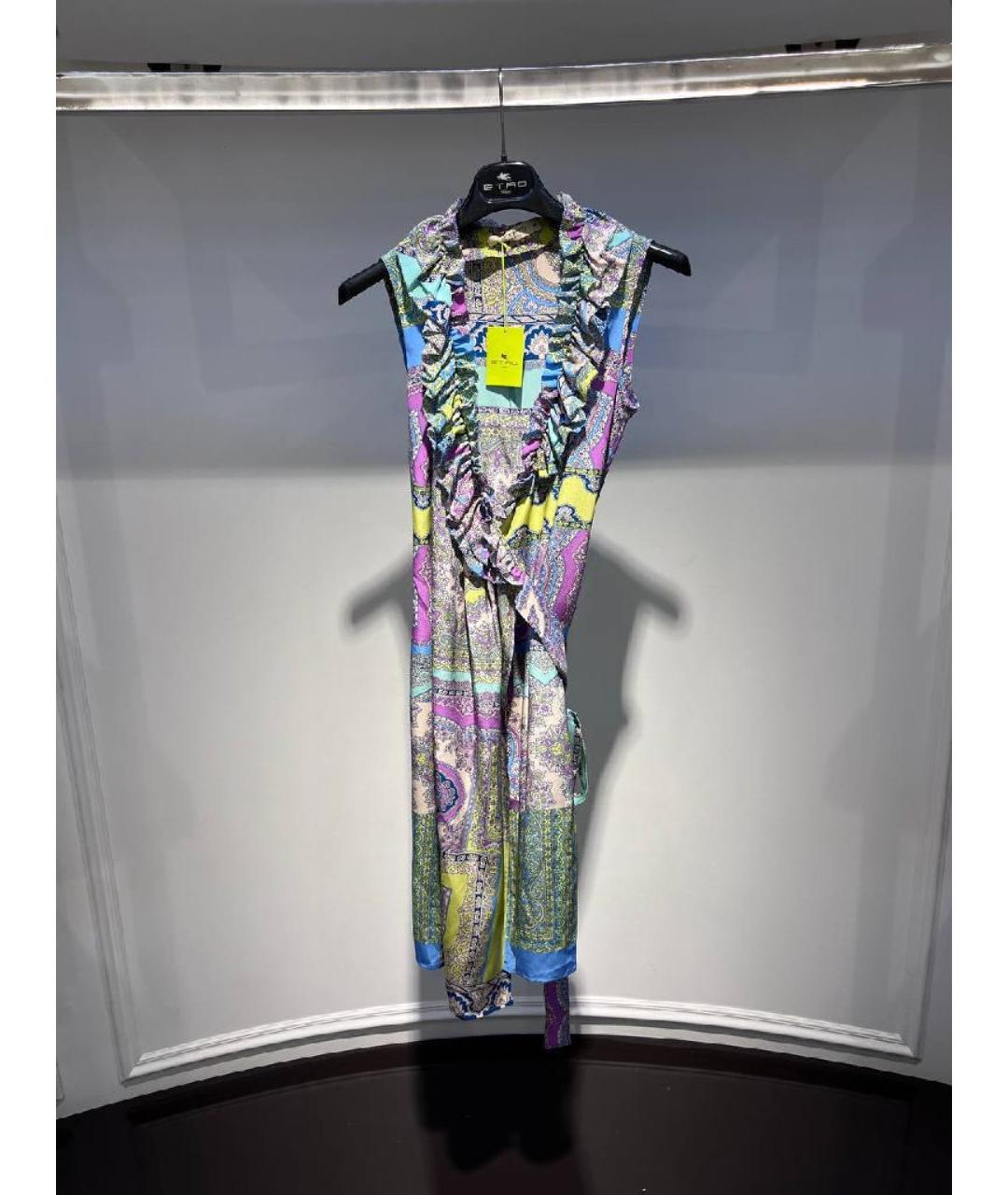 ETRO Мульти вискозное платье, фото 3