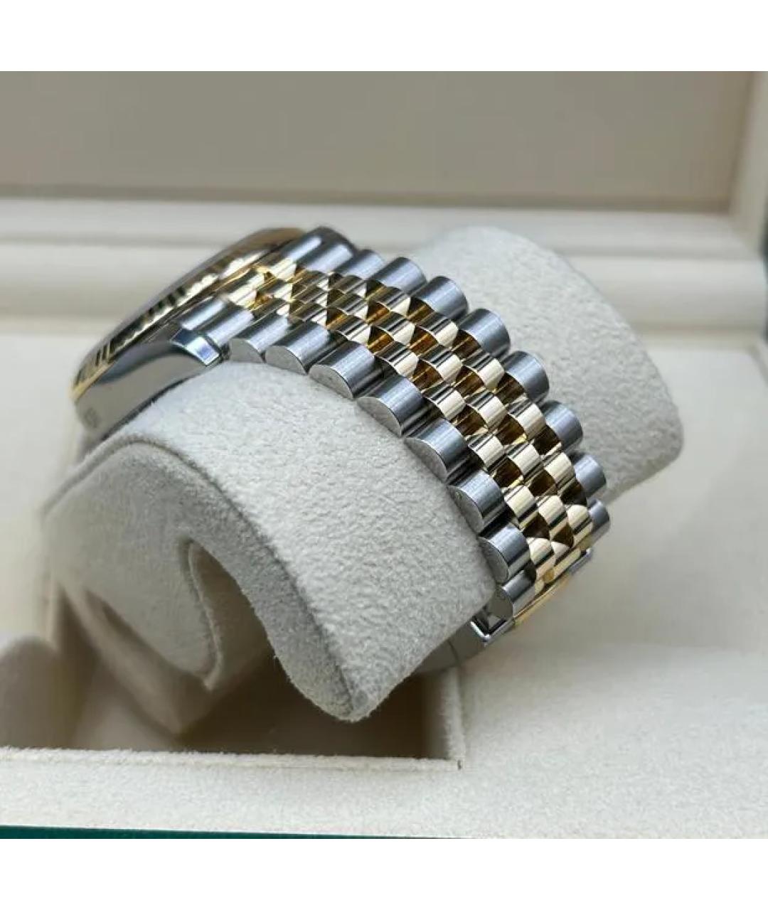 ROLEX Зеленые часы из желтого золота, фото 6