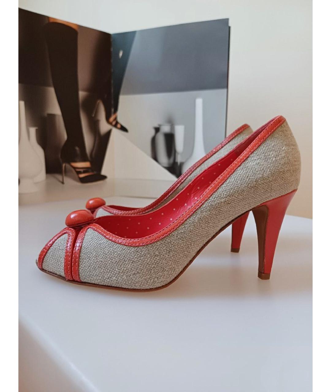 MOSCHINO Мульти кожаные туфли, фото 2