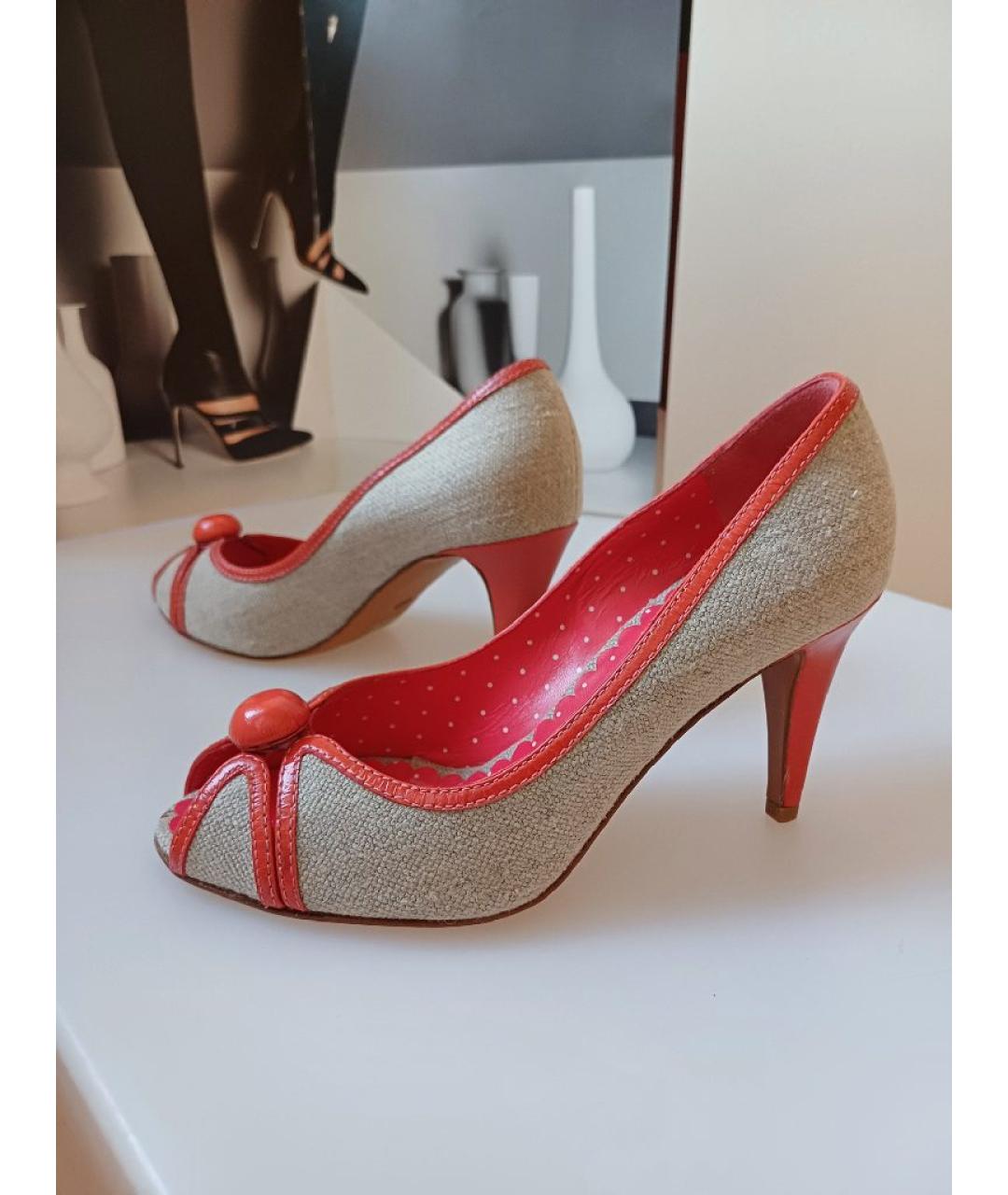 MOSCHINO Мульти кожаные туфли, фото 3