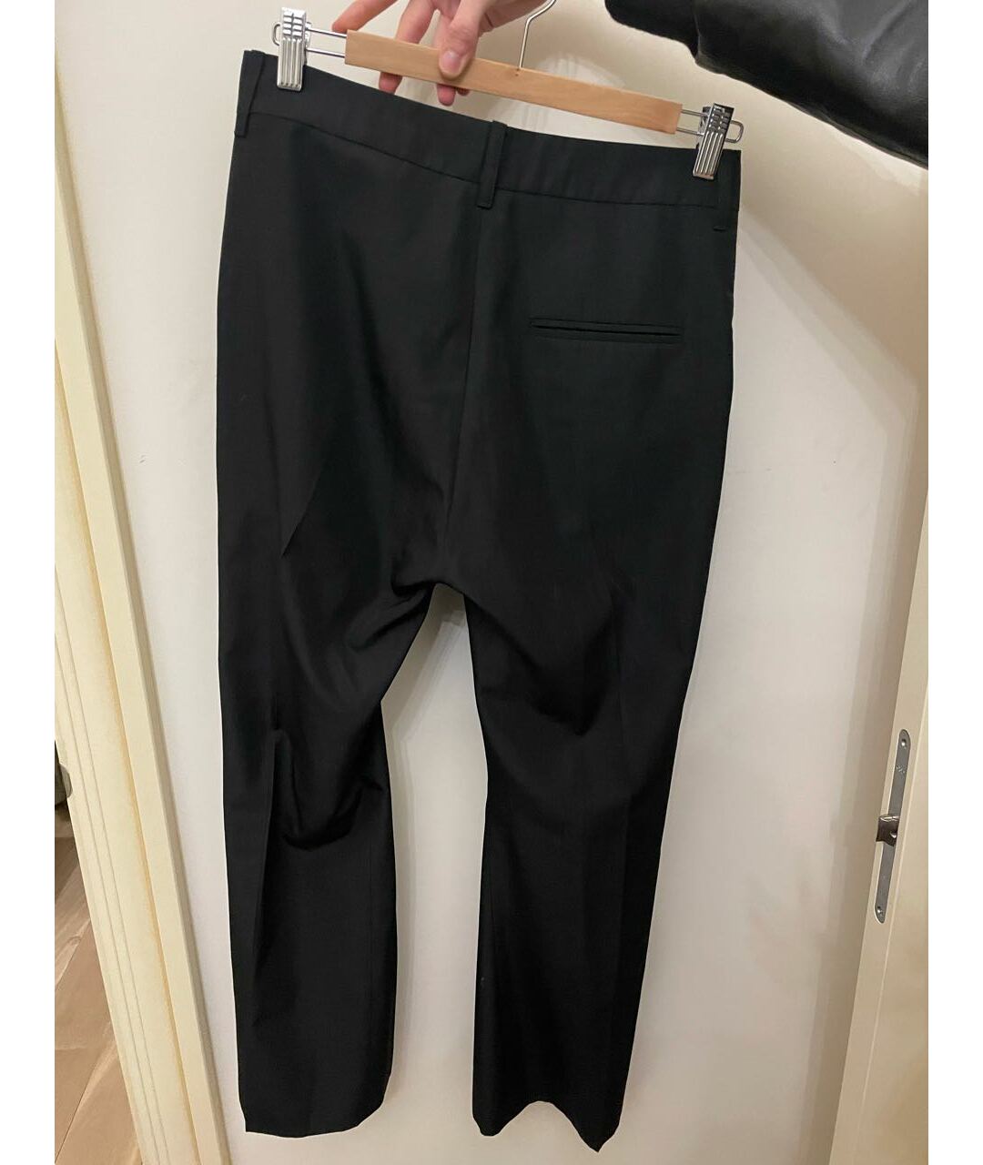 VETEMENTS Черные полиамидовые классические брюки, фото 2