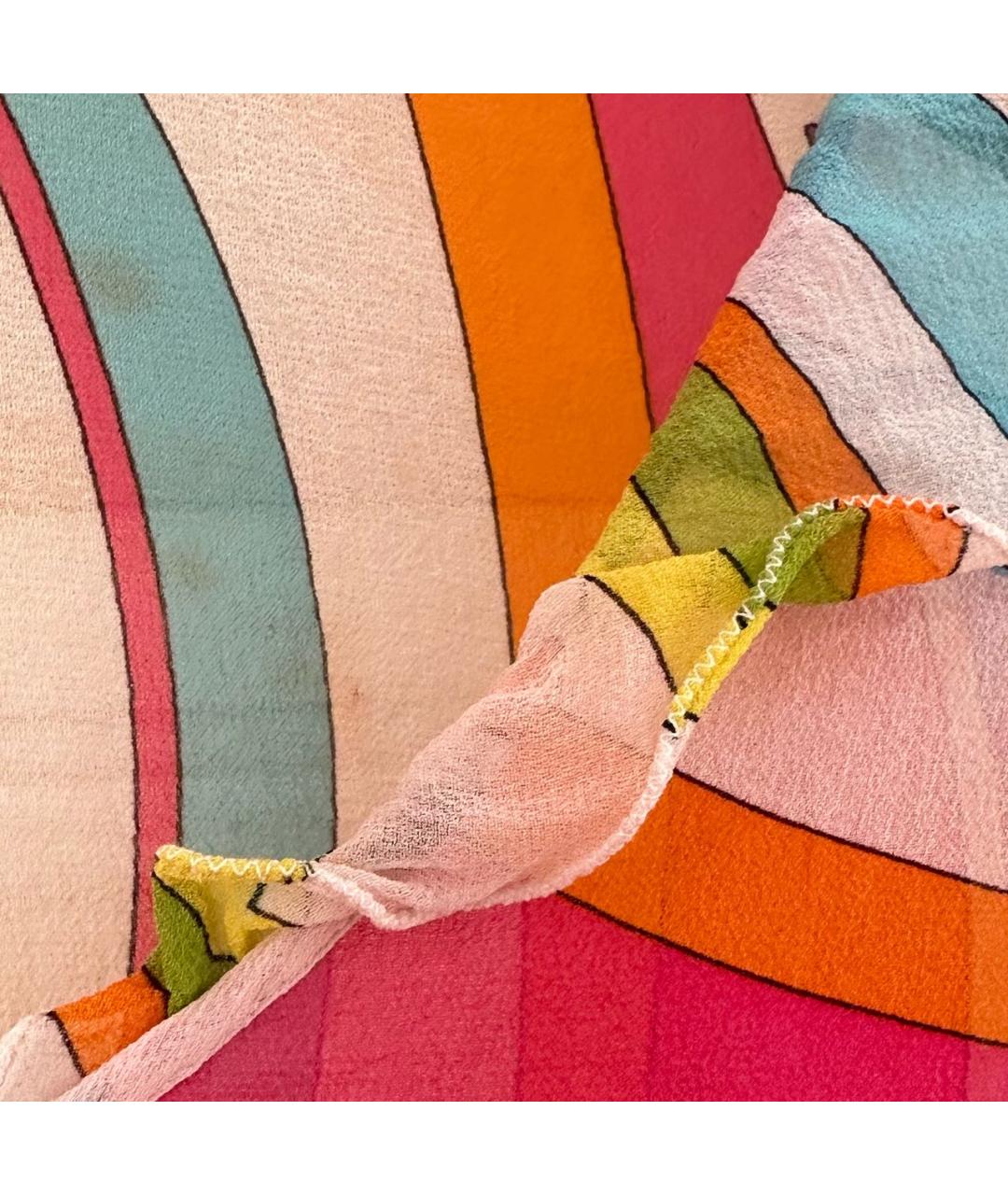 EMILIO PUCCI Мульти шелковая блузы, фото 6