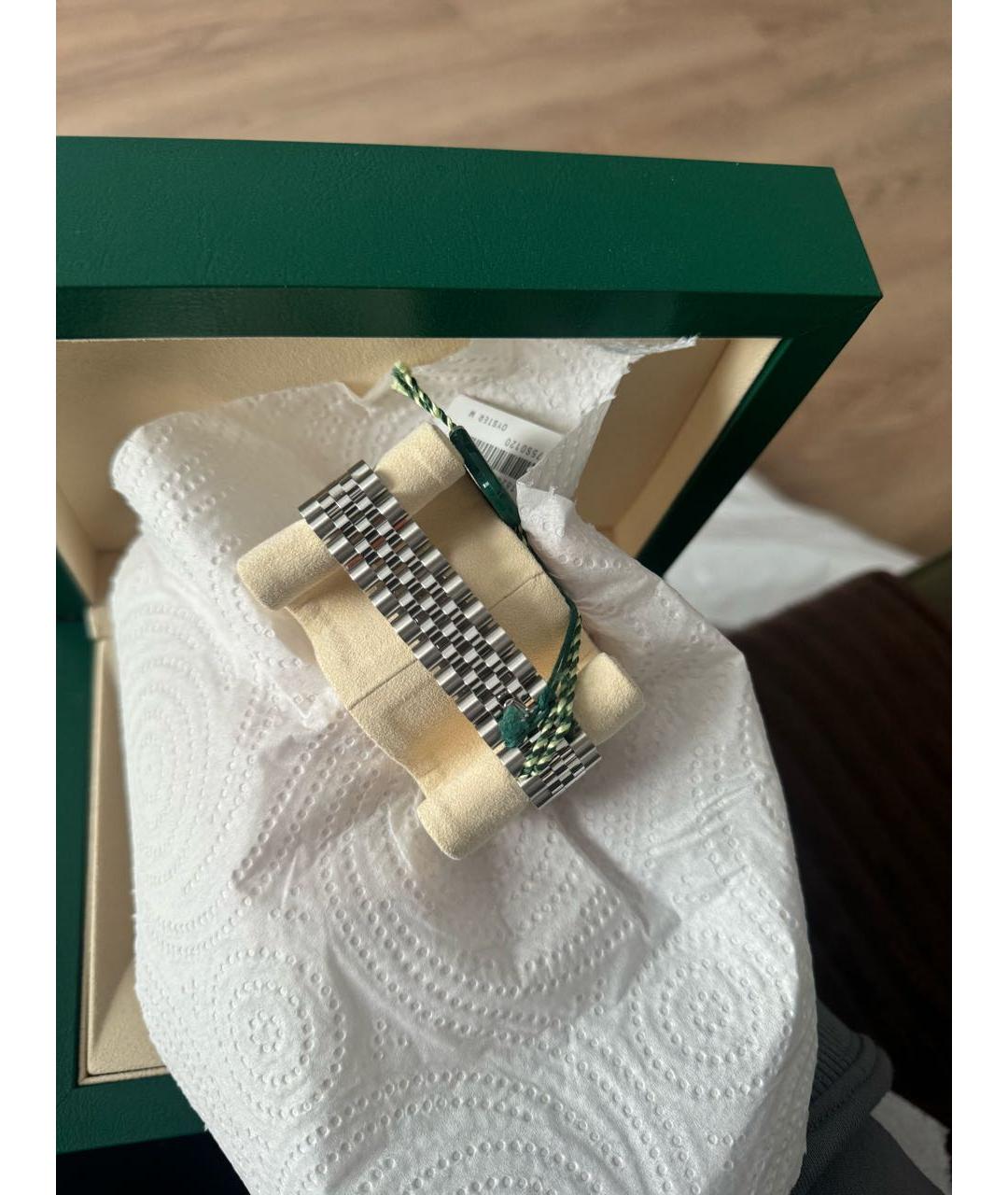 ROLEX Темно-синие часы из белого золота, фото 3