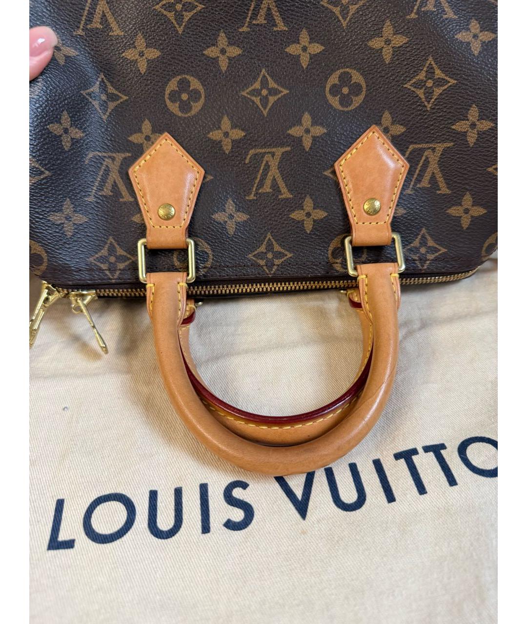 LOUIS VUITTON Коричневая сумка с короткими ручками, фото 8