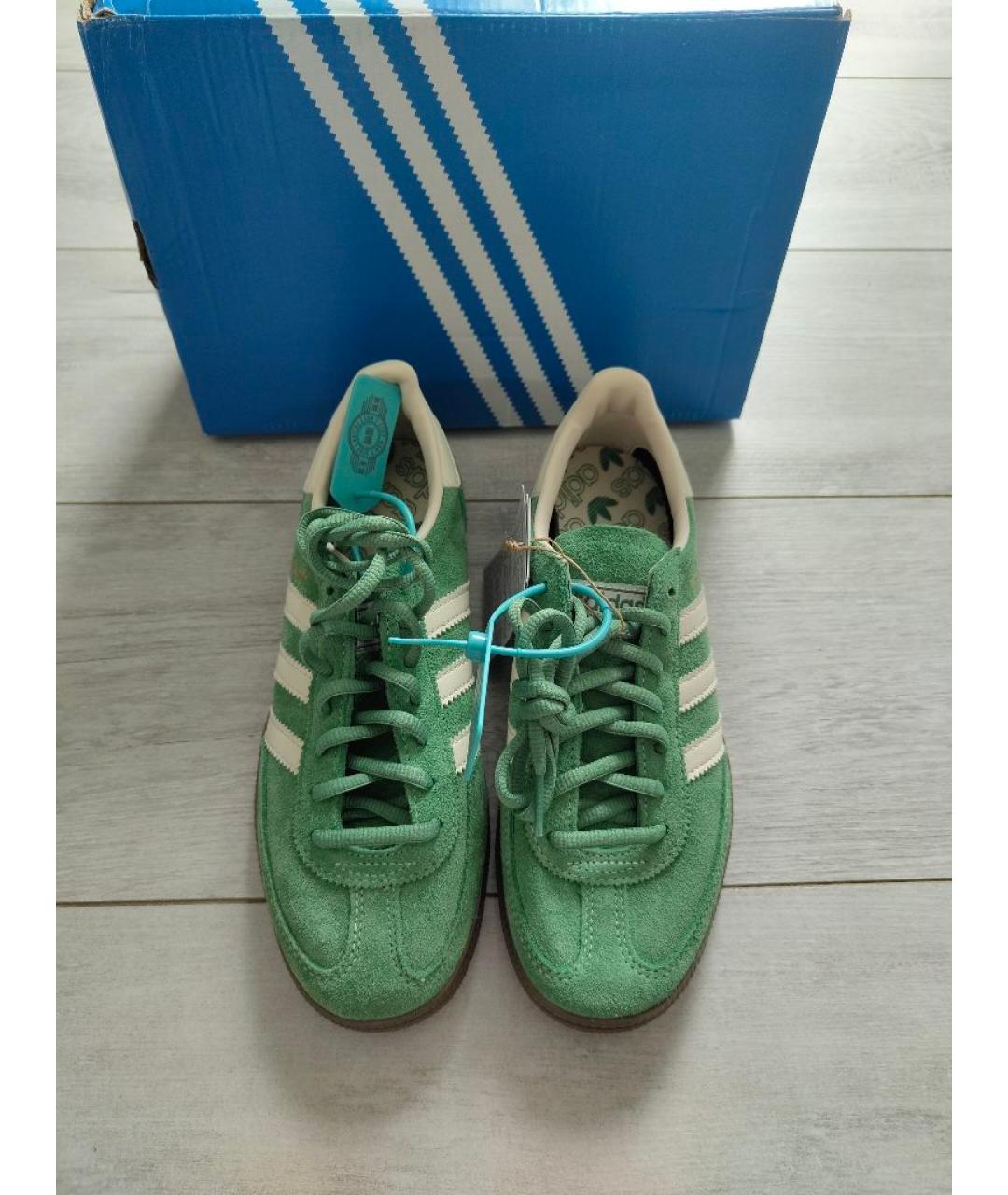 ADIDAS Зеленые замшевые кеды, фото 2