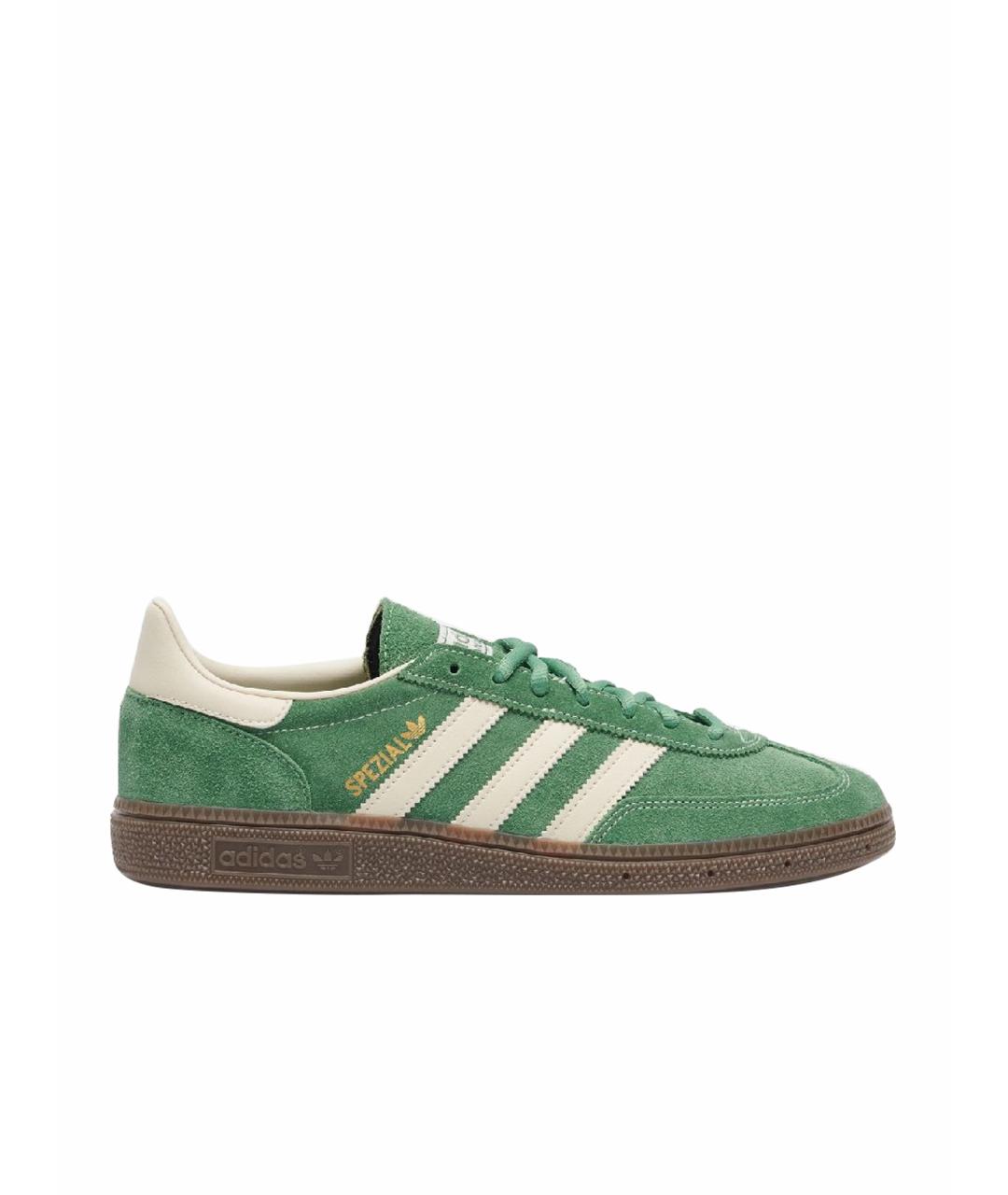 ADIDAS Зеленые замшевые кеды, фото 1