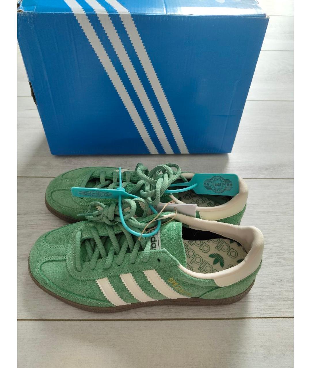 ADIDAS Зеленые замшевые кеды, фото 3