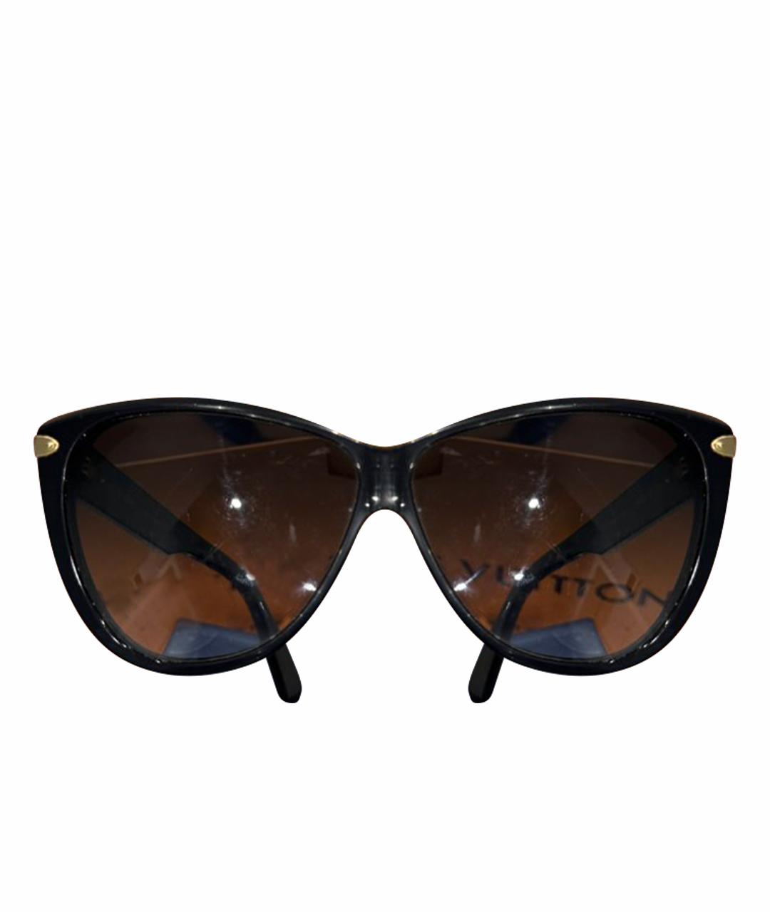 LOUIS VUITTON Черные пластиковые солнцезащитные очки, фото 1