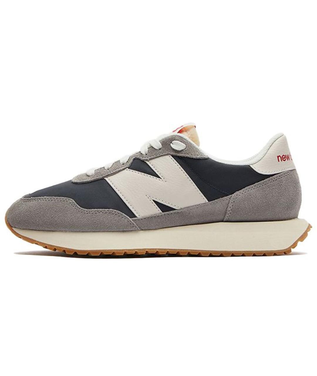NEW BALANCE Серые замшевые низкие кроссовки / кеды, фото 5